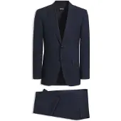 BOSS Tweedelig regular-fit pak van stretchscheerwol Maat 106