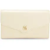 BOSS Leren clutch met metalen Double B-monogram