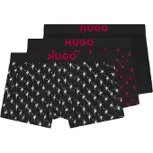 HUGO Boxershorts vuurrood / zwart / wit