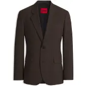 HUGO Modern-fit colbert van hoogwaardig stretchtwill