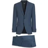 BOSS Tweedelig regular-fit kostuum van Italiaanse scheerwol Maat 102
