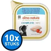 Almo Nature 10x HFC dog alu complete kabeljauw&tomaten 150gr