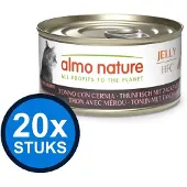 Almo Nature 20x HFC - Kattenvoer Natvoer Blik - Gelei - Tonijn & Tandbaars - 70g