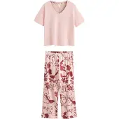Next Pyjama rosa / roestrood