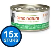 Almo Nature 15x HFC cat blik jelly tonijn&rode poon 70gr