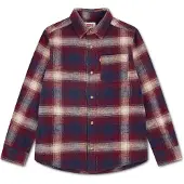 Levi's Kids geruit casual overhemd - donkerrood Jongens Katoen Klassieke kraag - maat 176