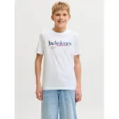 Jack & Jones Junior Shirt 'JJTOM' blauw / rood / wit