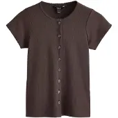 Next Gebreid vest donkerbruin