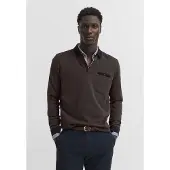 Bugatti Shirt navy / donkerbruin