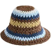 Next Hoed sand / navy / lichtblauw / chocoladebruin