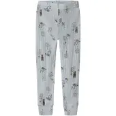 Name it Leggings 'NMMWang' bruin / grijs / jade groen / lichtlila