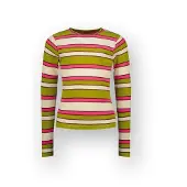 Vingino Meisjes T-shirt Icon stripe top Meisje Groen 104