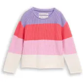 Tom Tailor Trui lavendel / koraal / rosa / wit