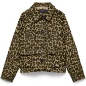 Vero Moda Tussenjas 'VMLeokelly' donkerbeige / bruin / zwart