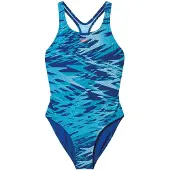 Speedo - Kid's Hyperboom Print Medalist One Piece - Badpak 152, blauw