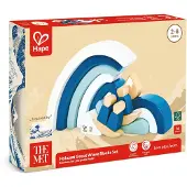 Hape Hokusai Great Wave Blocks Set Construction Game 14 Pieces Blauw Kinderen