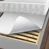 Markenlos matrasbeschermer, 90 x 200 cm - Matrasbeschermer met nopjes, antislip