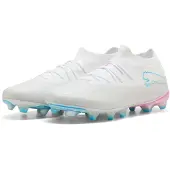 Puma Future 9 Match Gras / Kunstgras Voetbalschoenen (MG) Wit Felblauw Felroze