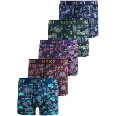 Next Boxershorts donkerblauw / petrol / donkergroen / donkerlila / merlot