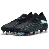 Puma Future 9 Ultimate IJzeren-Nop Voetbalschoenen (SG) Zwart Intense Mint Wit