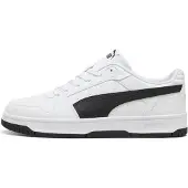 Puma Rebound SLAM LO sneaker, uniseks, wit/zwart, maat 42.5 EU