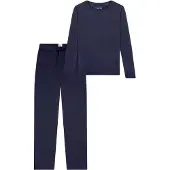 Schiesser Pyjama 'Mix & Relax' blauw