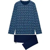 Hom Pyjama lang ' Elvis ' blauw
