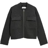Armedangels Gebreid vest grijs gemêleerd