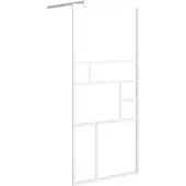 Syfax Inloopdouchewand 80x195 cm ESG-glas wit
