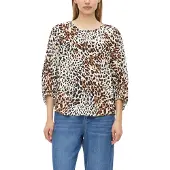 s.Oliver Blouse crème / bruin / zwart
