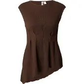 Pieces Top 'PCMALIE' chocoladebruin