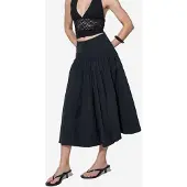 Busem Hoge Taille A-Lijn Midi Rok