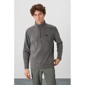 Tommy Life Heren Pluche Half-Zip Sweater