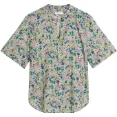 Marc O'Polo Blouse azuur / lichtgroen / poederroze / wit