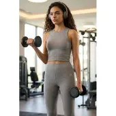 Tommy Life Mouwloos Katoenmengsel Actief Set