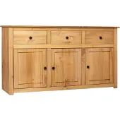 vidaXL Dressoir Panama Range 135x40x80 cm massief grenenhout