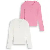 Tom Tailor Shirt lichtroze / wit