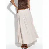 Busem Hoge Taille Maxi A-Lijn Rok