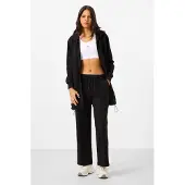 Tommy Life Dames Katoenmix Sweatshirt en Wijde Broek Set