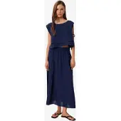 Happiness İstanbul Katoenen Mouwloze Blouse en Wijde Rok Set