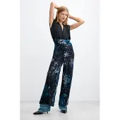 Desigual Jumpsuit blauw / nachtblauw / donkerlila / wit