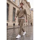 Tommy Life Mannen Polyester Sweatshirt en Broek Set