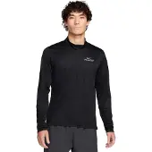 Nike Heren Pacer Logo Dri-FIT Half Zip Top (Zwart/Reflectief)