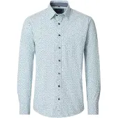 Casa Moda Casual Fit Overhemd blauw, Bedrukt