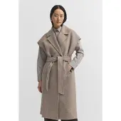 Bugatti Damen Vest Doubleface wolmix met riem