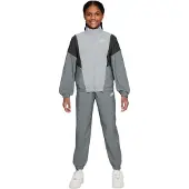 Nike Trainingspak met ritskraag en Swoosh-logo voor kinderen (Rook Grijs)
