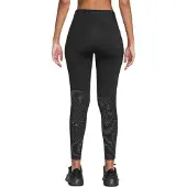 Nike T Flash-hardlooplegging voor dames (Zwart/Zilver)