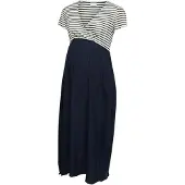 Mamalicious Jurk 'MLJoelle Tess' donkerblauw / wit