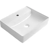 Aqualine Callis Keramische wastafel 52x42cm, wit