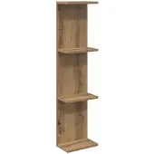 vidaXL Wandplank Artisanaal eiken 22 x 15 x 100 cm Bewerkt hout